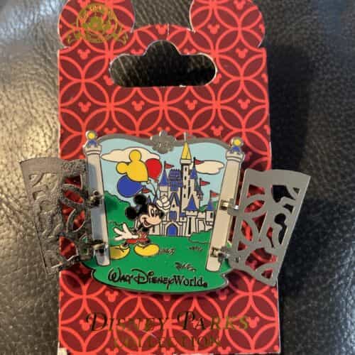 Disney Parks Walt Disney World Mickey Mouse Castle Gates Hinged Pin