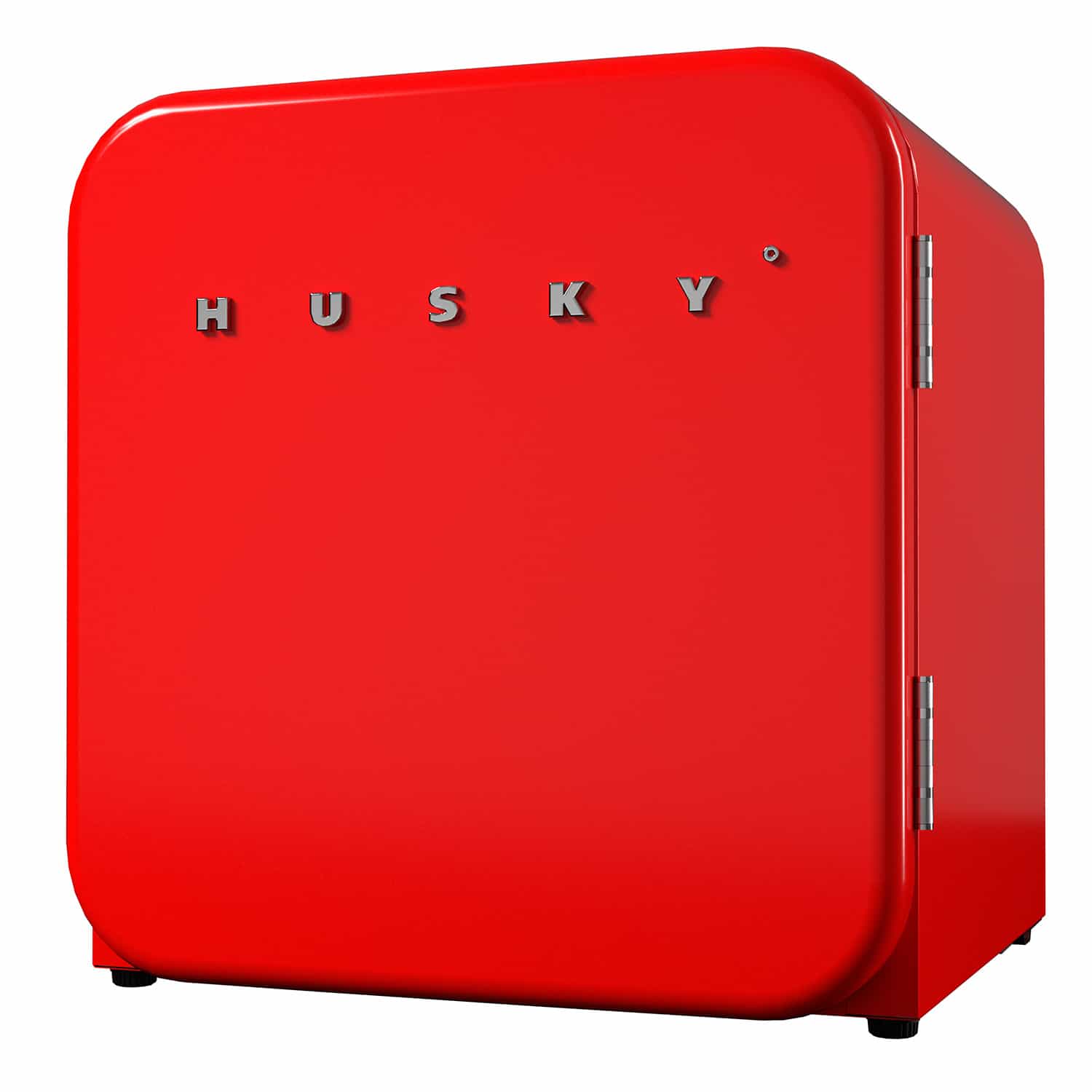 Husky 43L Retro Style 1.5 Cu.ft. Freestanding Mini Fridge in Red