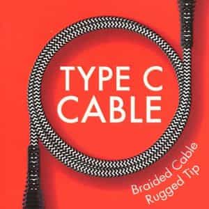 iHip USB Type-C Fast Charge Braided Cell Phone Cable for Android 6ft Brand New