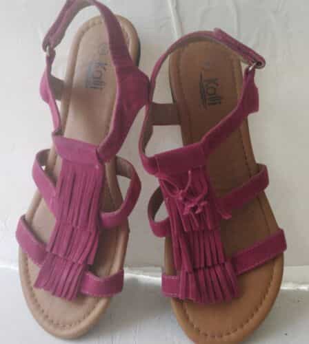 Kalli Pink Sling Back Sandals Sz9