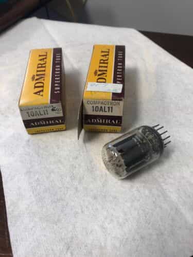 LOT OF 2 ADMIRAL 10AL11 Vacuum Tube