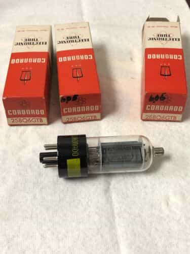 LOT OF 3 CORONADO 25BQ6GTB Vacuum Tubes BEAM POWER TUBE