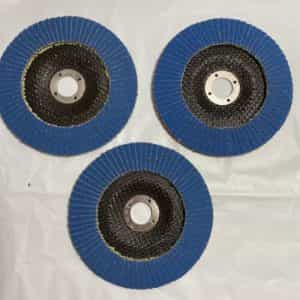 LOT OF 3  SUPER DISC 6″ TYPE 29 FLAP DISCS 7/8″ FIBERGLASS 40 GRIT ZIRCONIA