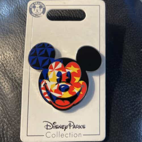 Mickey Head Flag China Disney Pin NEW