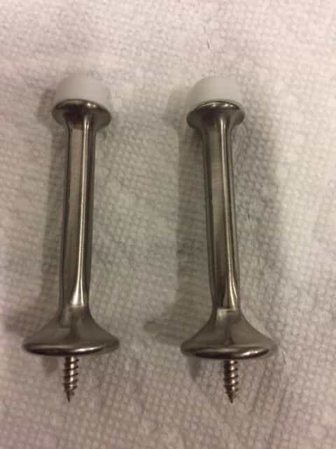 National N325-696 3″ Rigid Door Stop Satin Nickel One Pair