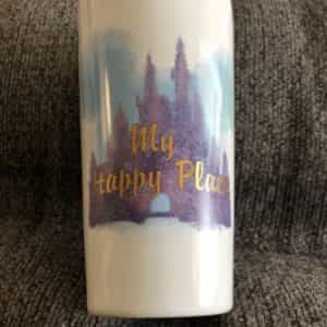 New Disney Parks Cinderella Castle “My Happy Place” Ceramic Tumbler Mug