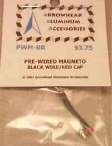 Pre-Wired Magneto ~ Black Wire/Red Cap