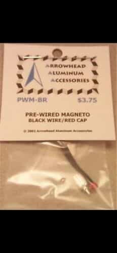 Pre-Wired Magneto ~ Black Wire/Red Cap