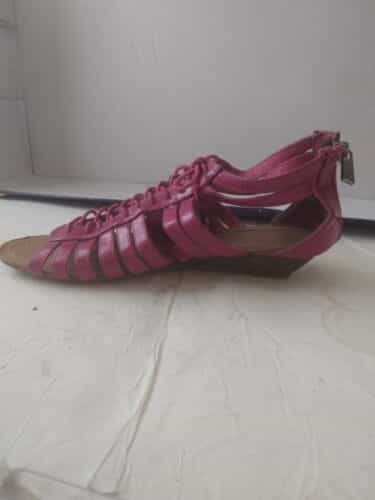 rouge helium sandals Pink Faux Leather sz6.5