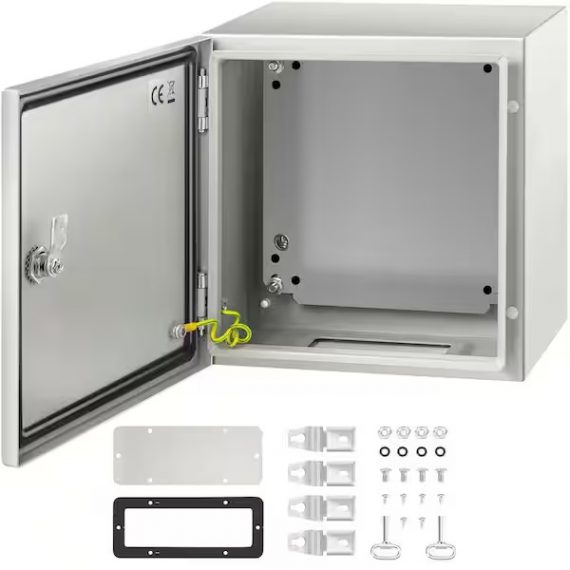 vevor-dqxjstcfs30x30x20v0-electrical-enclosure-12-in-x-12-in-x-8-in-nema-4x-carbon-steel-outdoor-and-indoor-use-electrical-junction-box-gray
