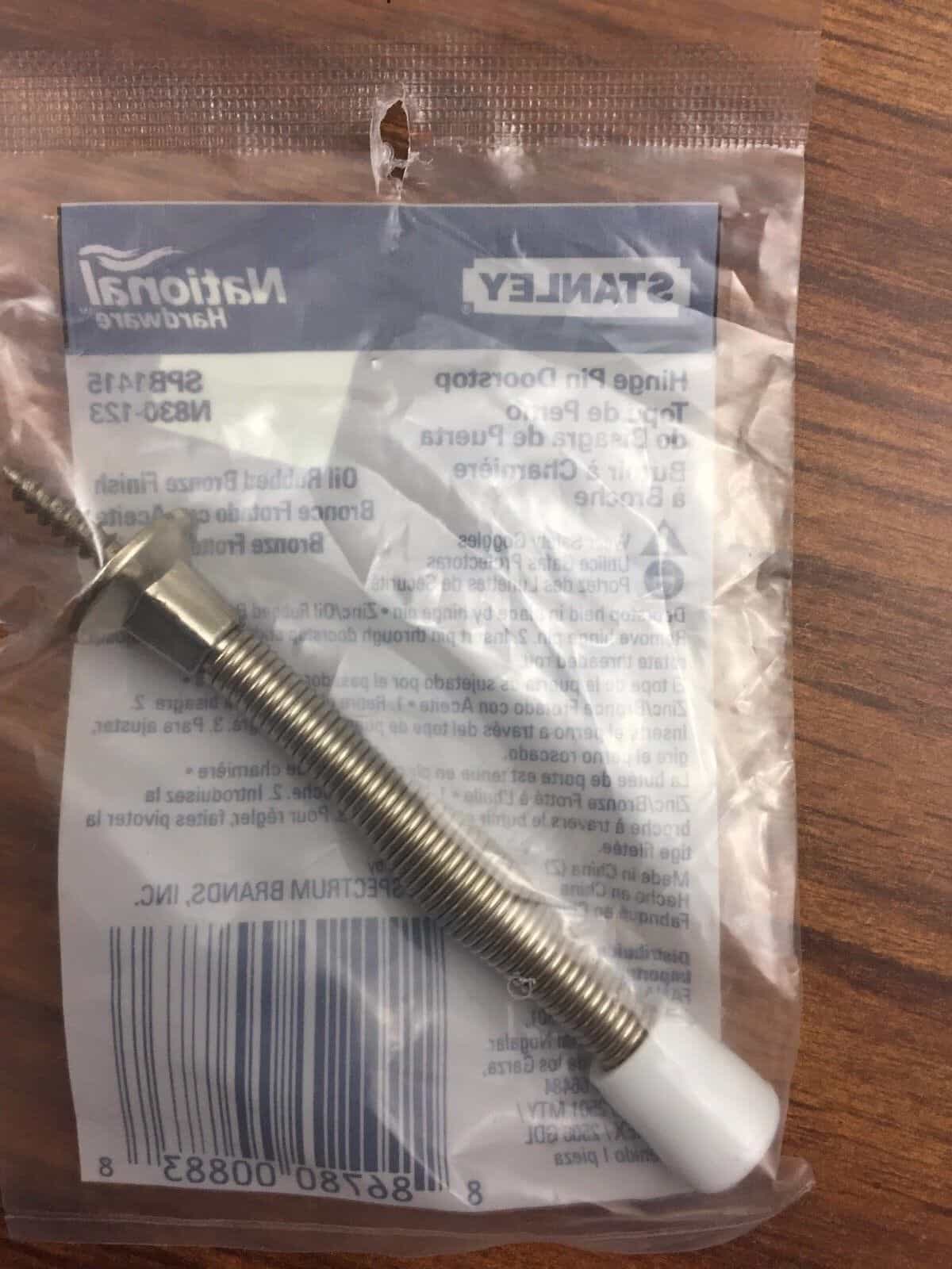 Stanley Nickel Spring Door Stop