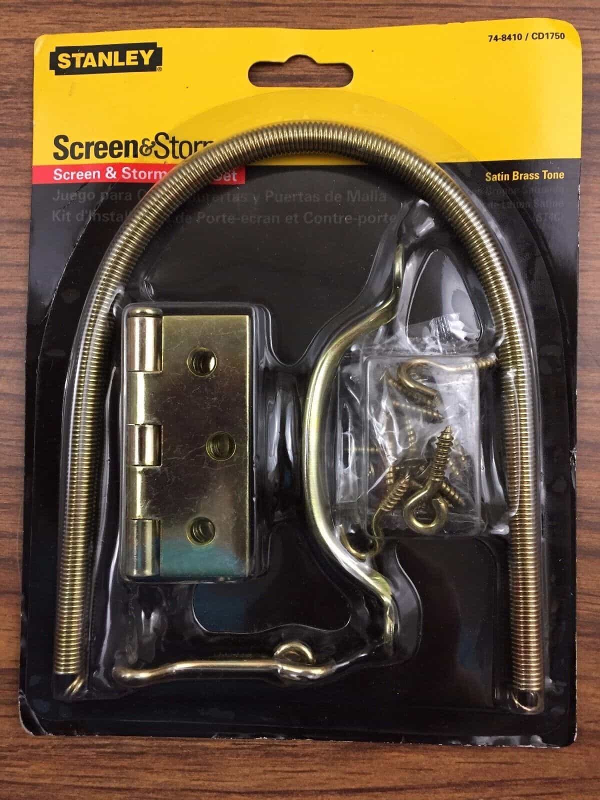 Stanley Stanley Satin Brass Tone Screen Door Repair Set S748-410