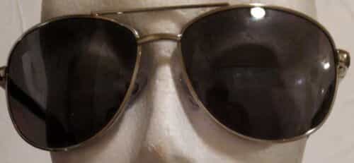 Sunglasses Foster Grant Aviator Sky Gold Wire / Tortoise Arms .