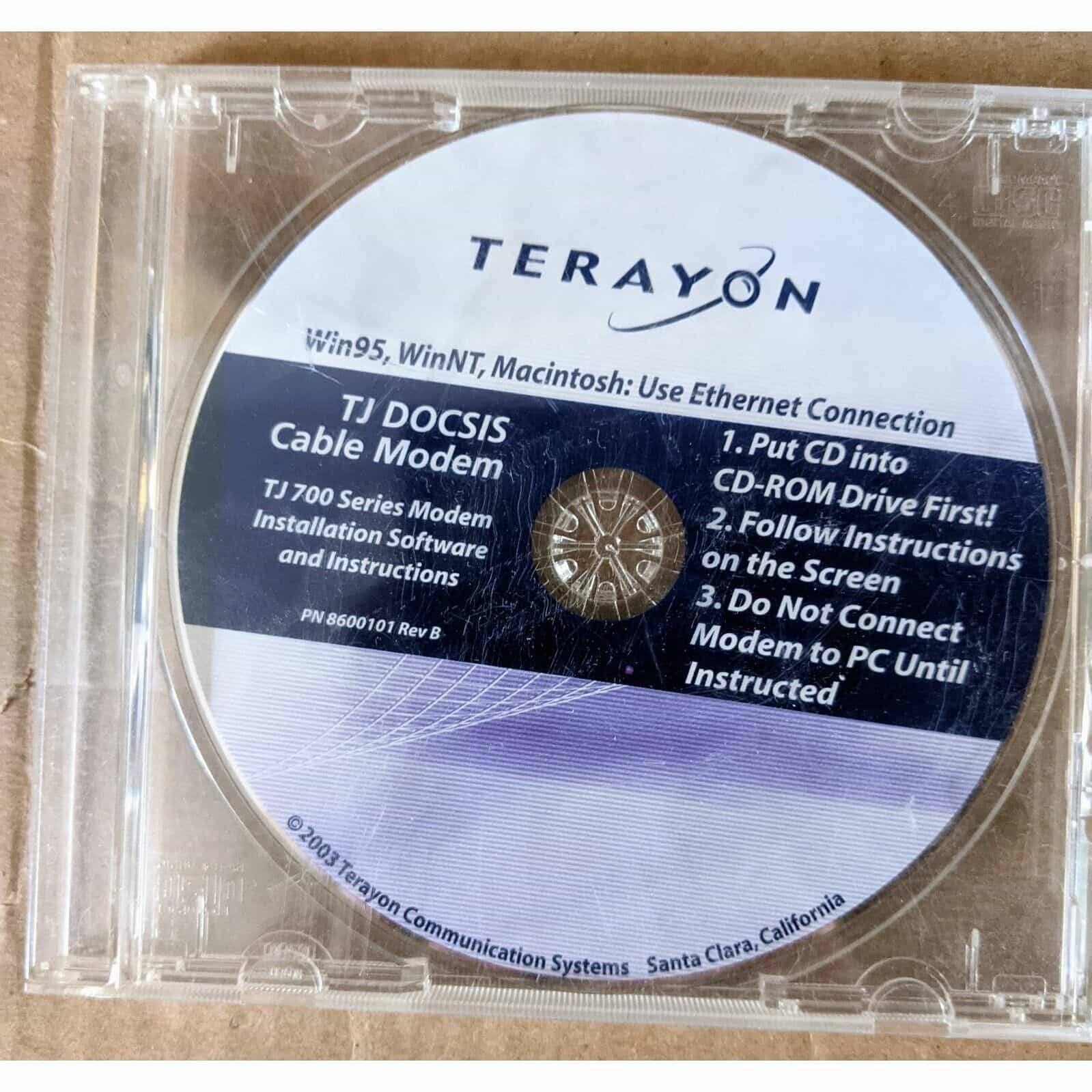 Terayon Cable Modem Driver CD