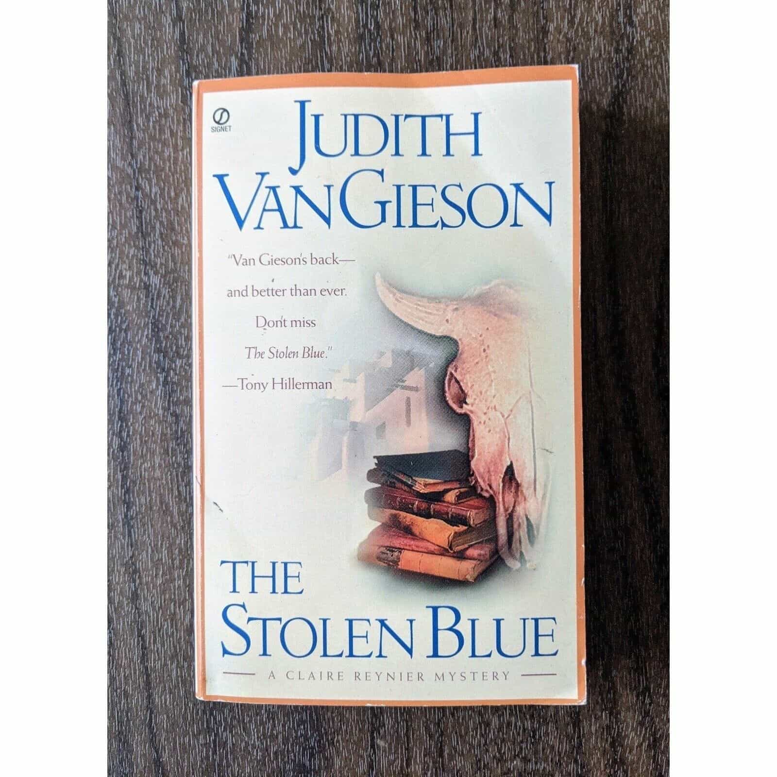 The Stolen Blue by Judith Van Gieson Book