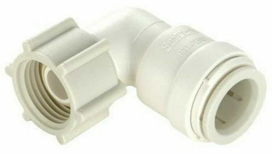 Watts 1/2″ CTS by 3/4″ FGHT Plastic Quick Connect Female Swivel Elbow