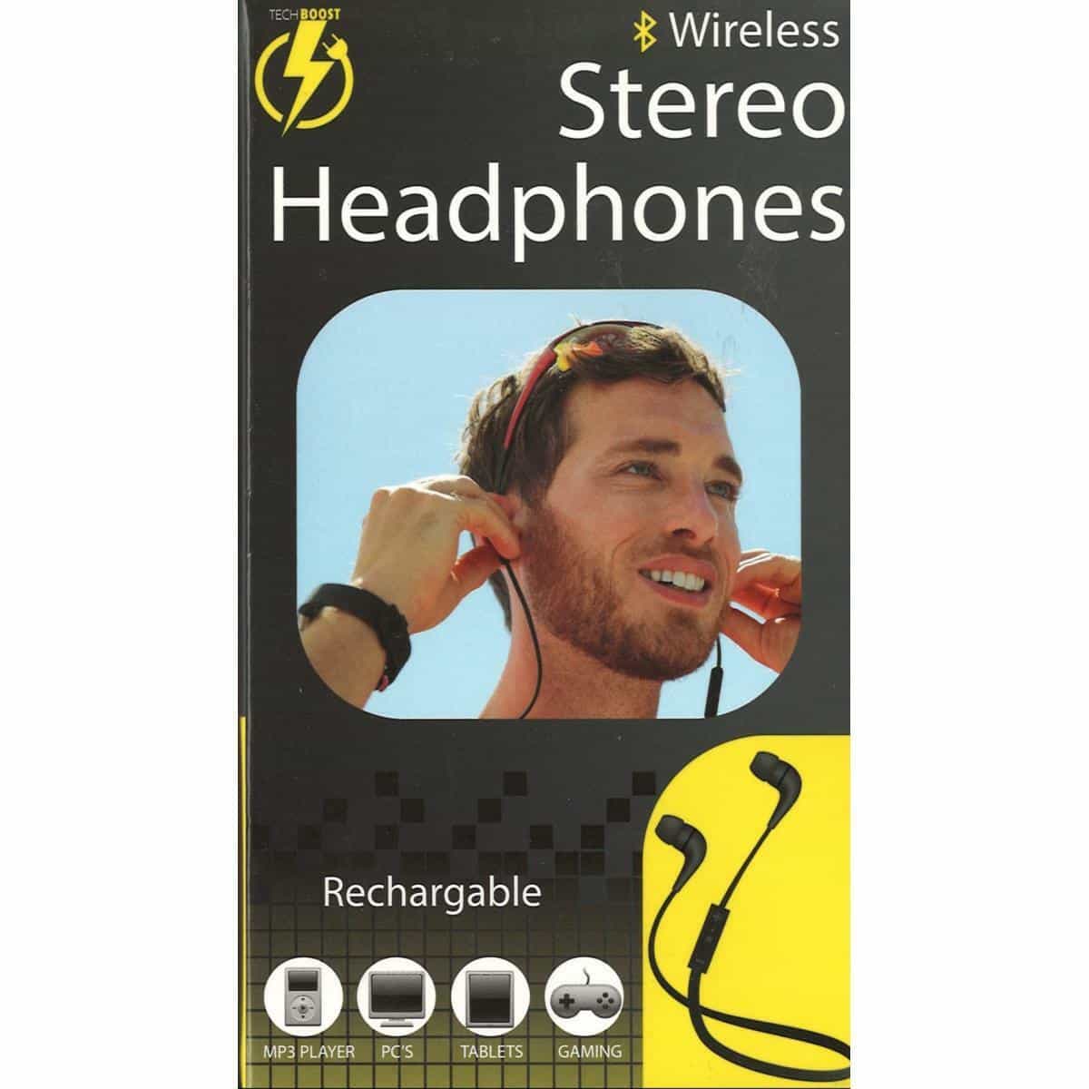 Wireless Bluetooth Headset Neck Hanging Earphone Stereo Sports In-Ear