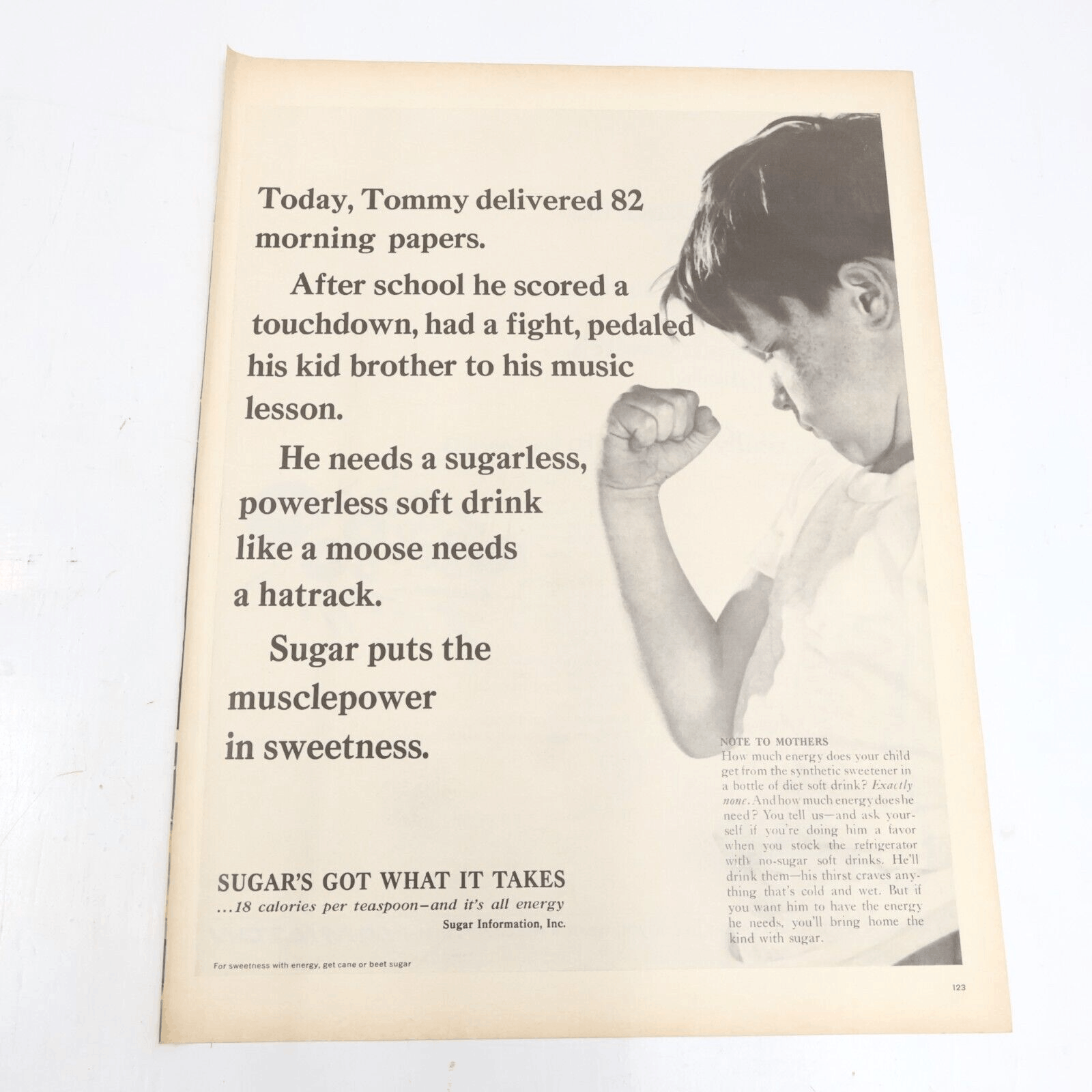 1964 Sugar’s Got What It Takes Sugar Information Inc Hamilton Print Ad 10.5×13.5