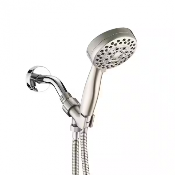 magic-home-mms-5b002bn-5-spray-patterns-with-2-5-gpm-3-72-in-wall-mounted-handheld-shower-head-high-pressure-head-in-brushed-nickel