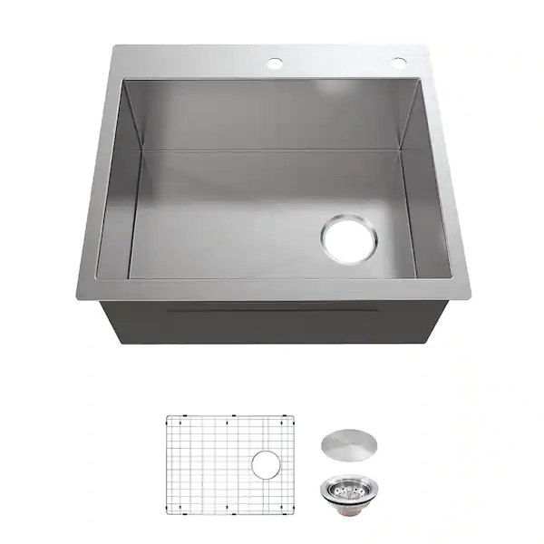 glacier-bay-fsdz2522b1-acc-zero-radius-drop-in-undermount-16g-stainless-steel-25-in-2-hole-single-bowl-kitchen-sink-with-accessories
