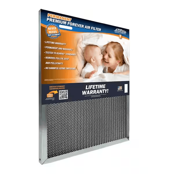Air Care ES16241 16 in x 24 in x 1 in Permanent Electrostatic Air Filter Merv 8