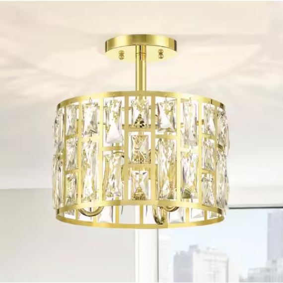 home-decorators-collection-31820-hbg-kristella-12-50-in-3-lights-round-soft-gold-drum-semi-flush-mount-ceiling-light-with-clear-crystal-glass