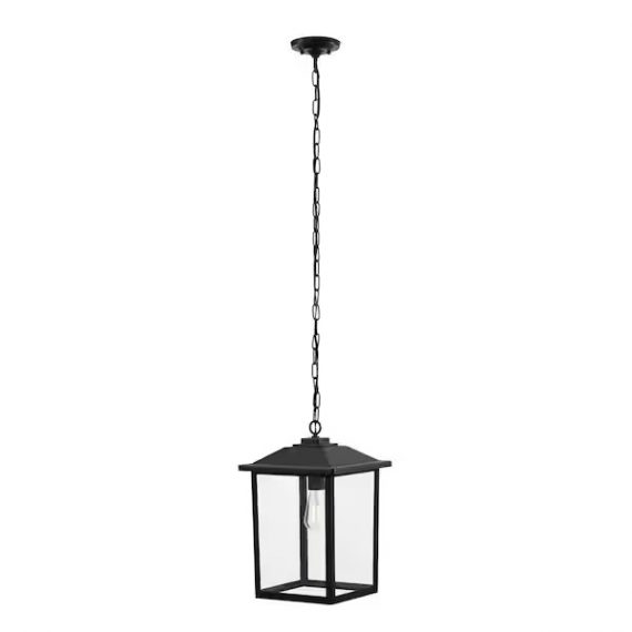 w2235-21-9-1-light-18-in-black-hardwired-classic-outdoor-hanging-pendant-light-with-clear-glass