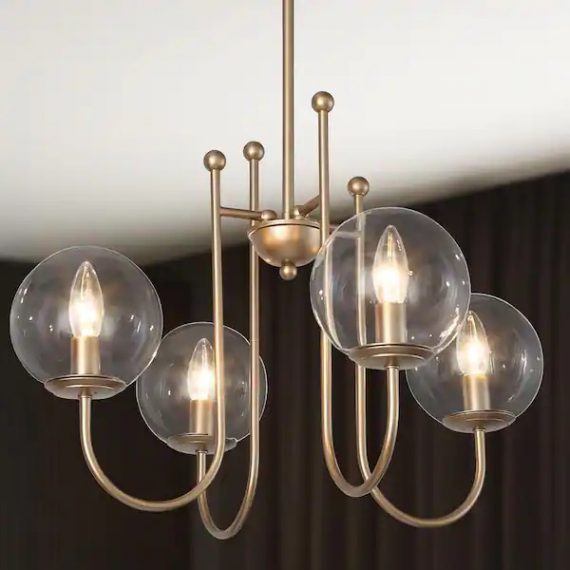 uolfin-628n7ejiyf34171-modern-sputnik-chandelier-light-ray-4-light-brass-gold-island-chandelier-light-with-clear-glass-shade