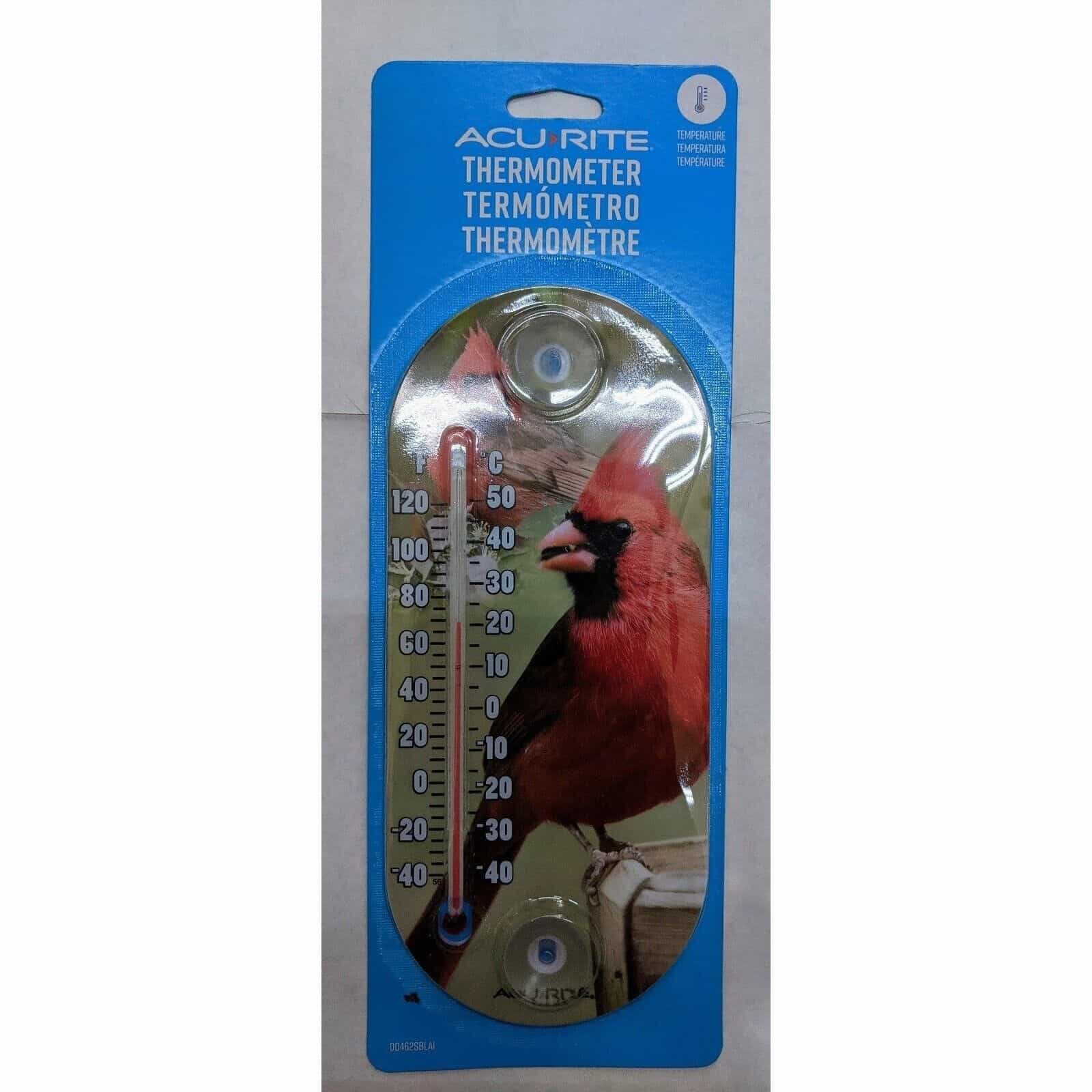 Acurite Cardinal Thermometer with suction cups