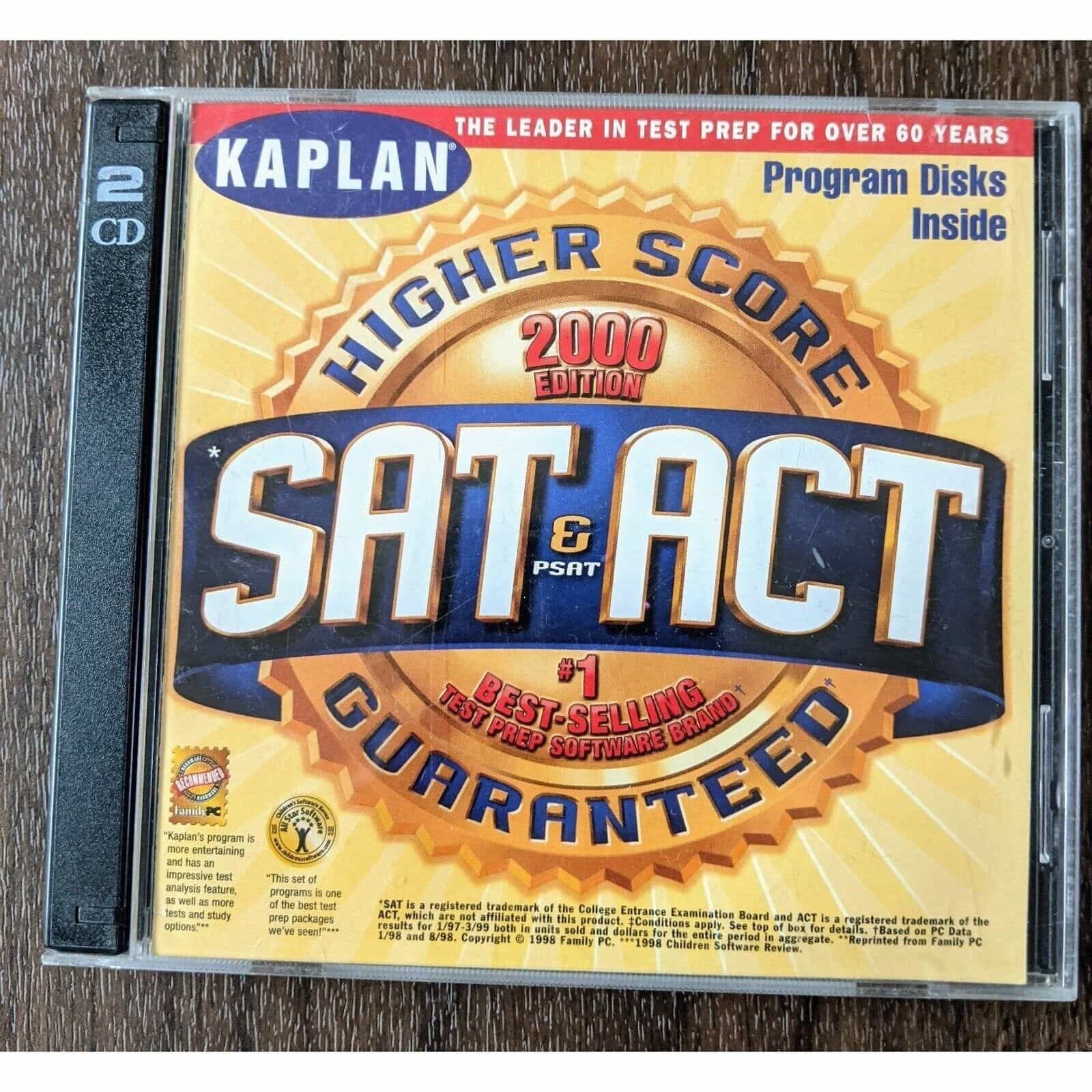 Kaplan SAT, PSAT, & ACT Higher Score 2000 Edition PC 2 Disc Set