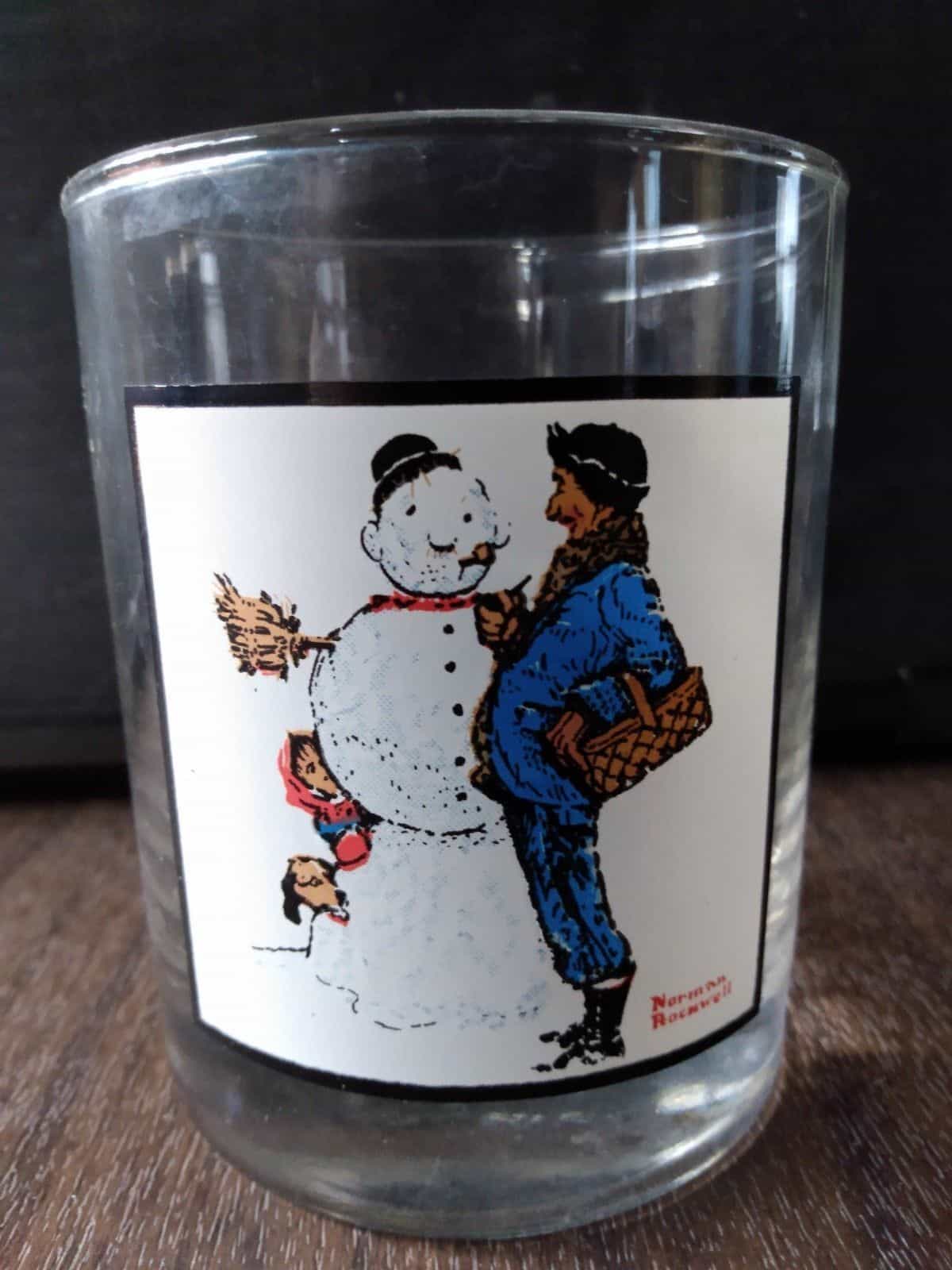 Norman Rockwell Arby’s Pepsi Tumbler “Snow Sculpting”