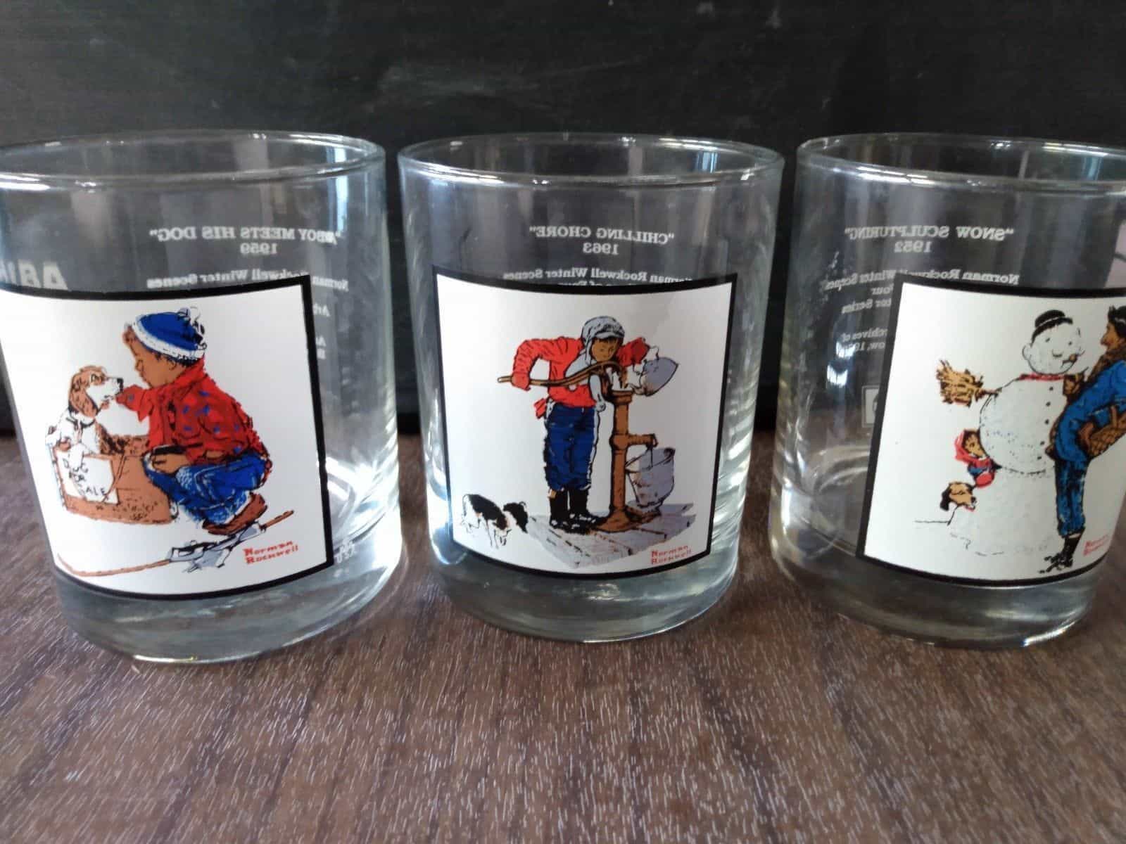 Norman Rockwell Winter Series Tumbler Collection (set of 3)