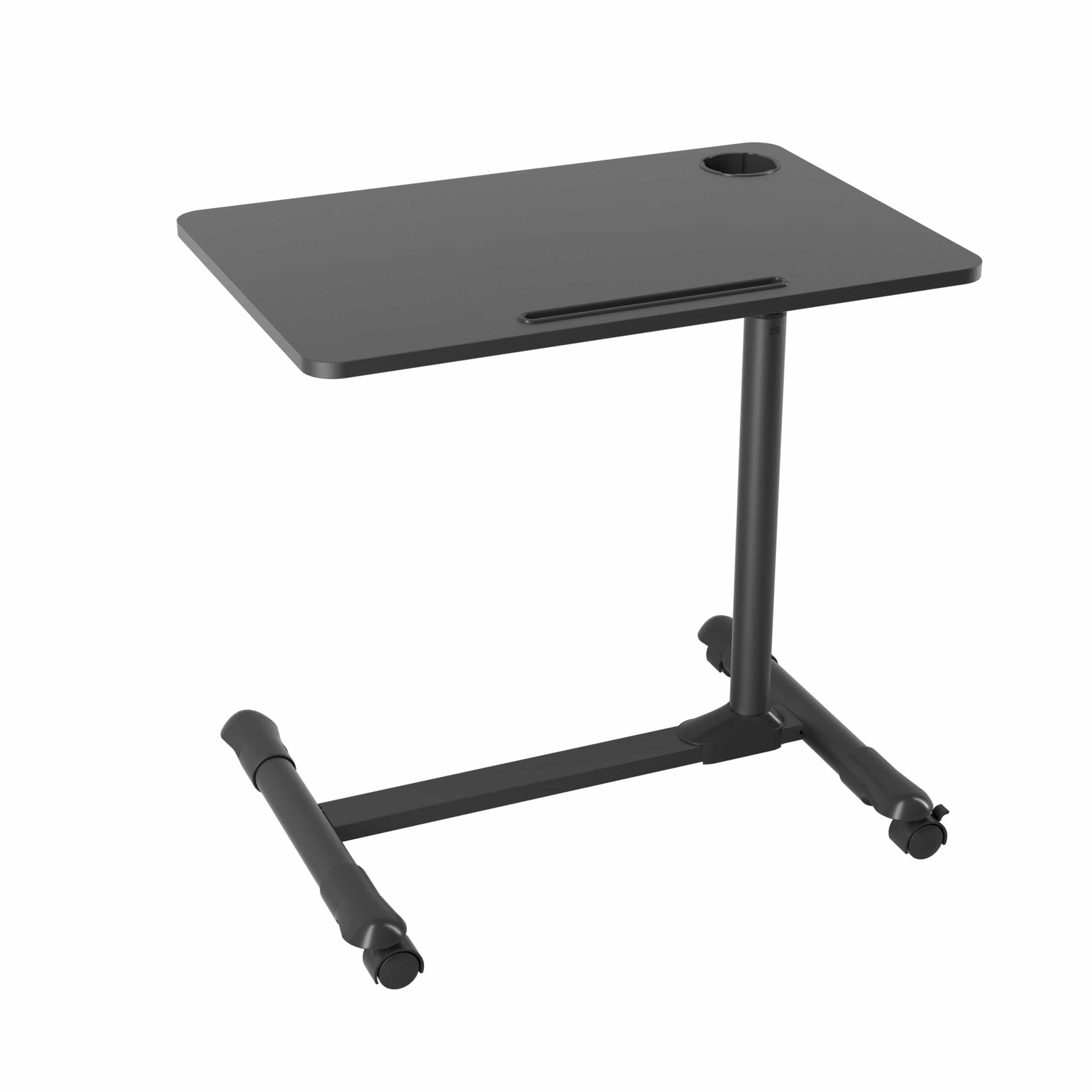 ProMounts Mobile Desk Workstation with Lockable Caster Wheels and Cup