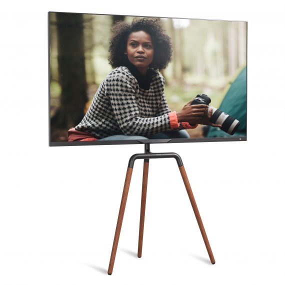 ProMounts Modern Easel TV Floor Stand with 180° Swivel and Tripod Base for 47-72 Inches Screens (AFMSS6404)