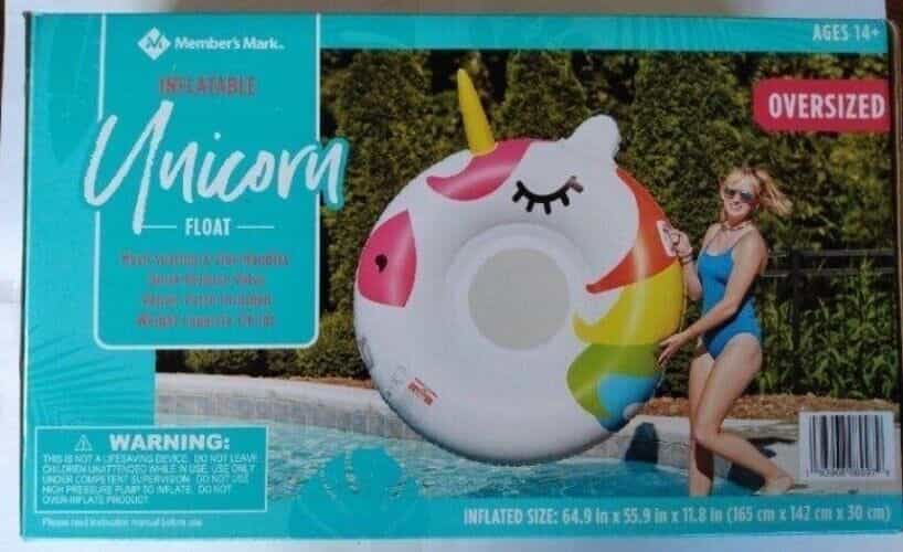 Unicorn Inflatable Pool Float Oversized