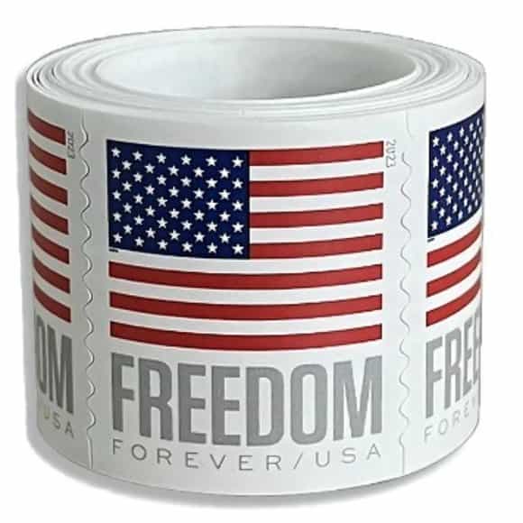 FOREVER US FLAG 2023 STAMPS First Class Mail Postage Stamp Roll