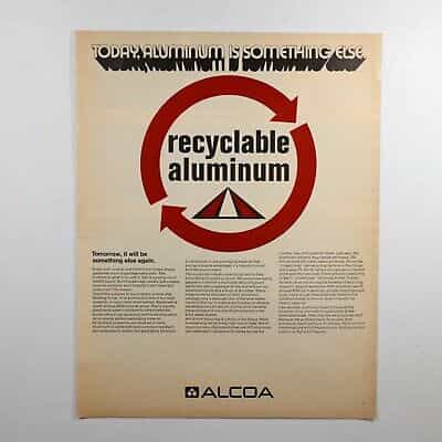 Vtg Alcoa Recyclable Aluminum Print Ad 10.25×13.25