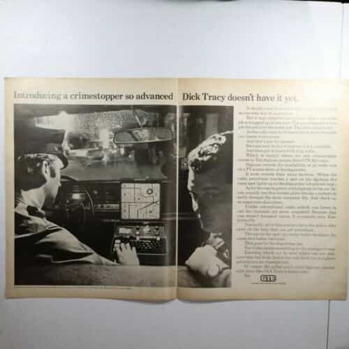 Vtg General Telephone & Electronics Digicom System Two Page Print Ad