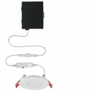Commercial Electric 91466 Ultra Slim 3 in. Color Selectable New Construction and Remodel Canless Recessed Integrated LED Kit