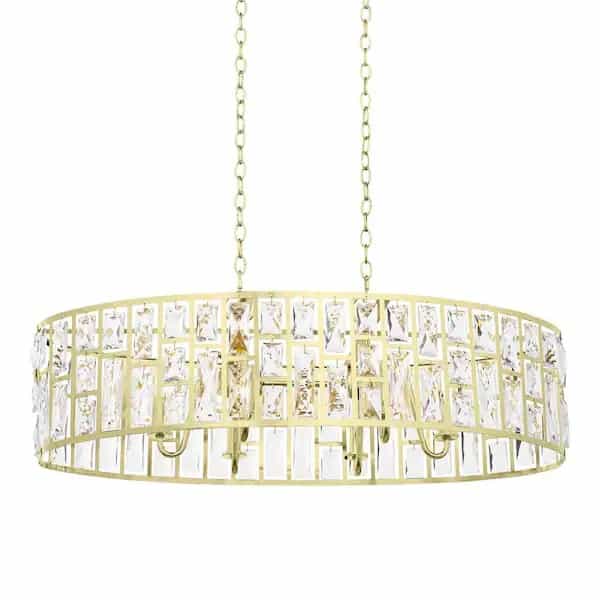Home Decorators Collection 30687-HBG Kristella 6-Light Soft Gold