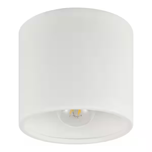 Home Decorators Collection HD-1950-WH-I Elden 1-Light 7 in. Matte White Flush Mount