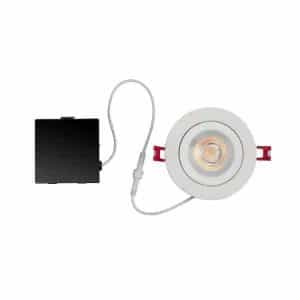 Commercial Electric 91459 Ultra-Spot 4 in. Selectable New Construction and Remodel Color Canless Recessed Integrated LED Kit