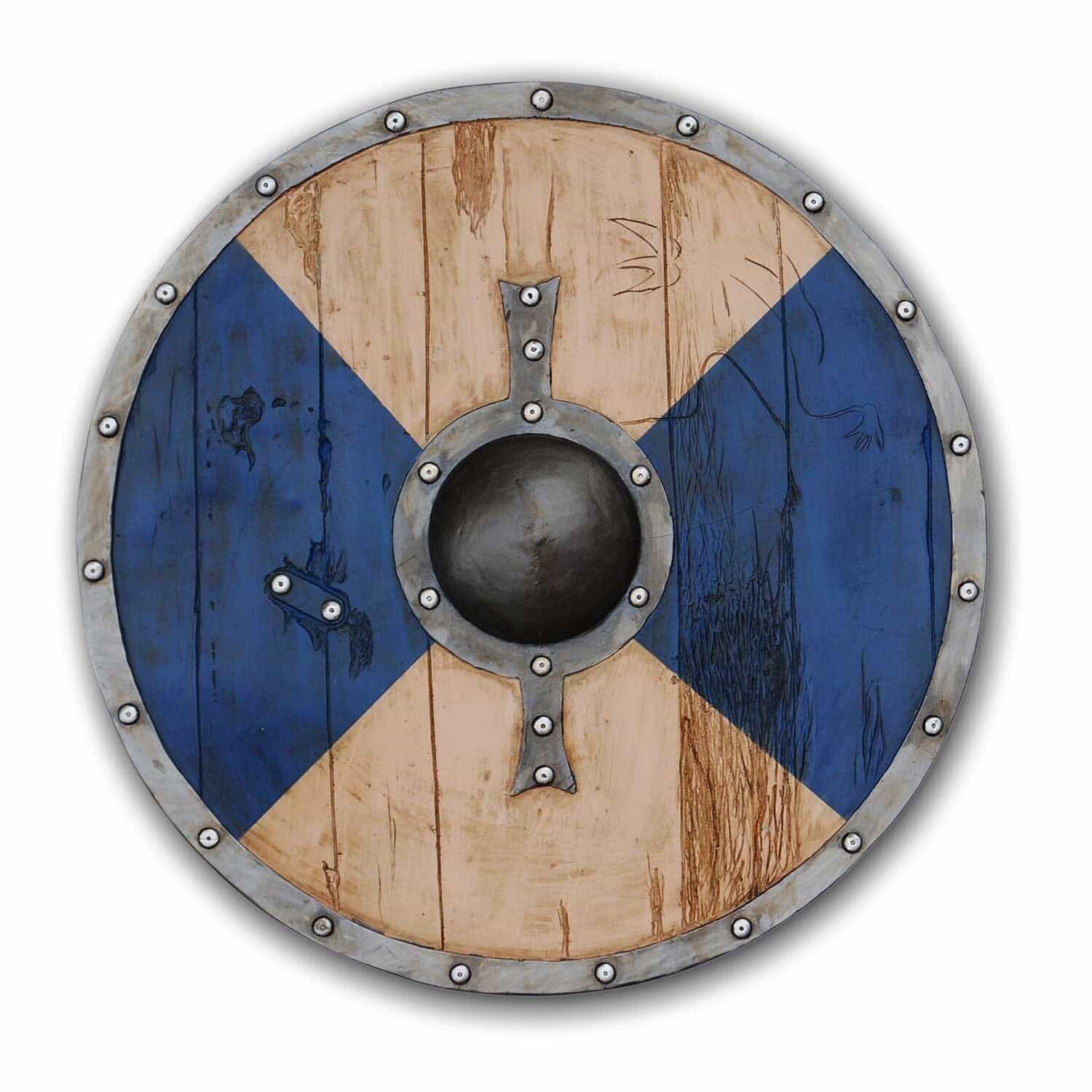 Viking Age Round Shield for Cosplay or Costumes – 24″ Full Size