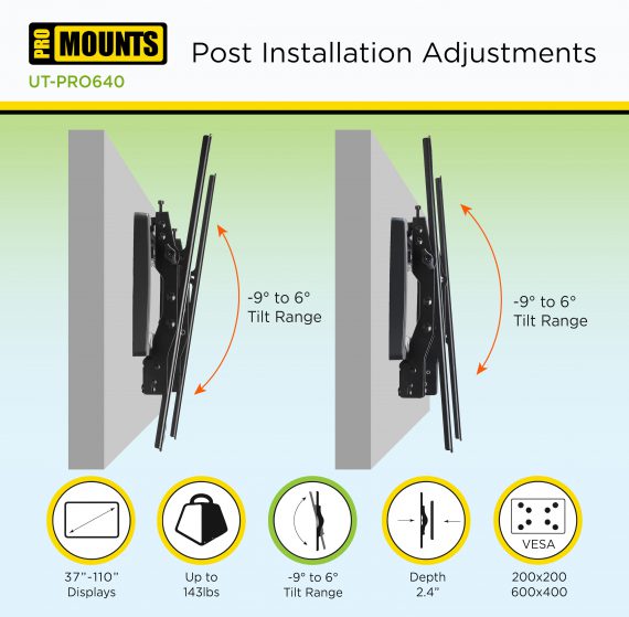 promounts-tilt-tilting-tv-wall-mount-for-37-110-inch-screen-holds-up-to-143lbs