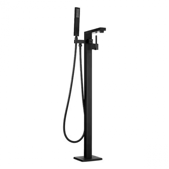 akdy-tf0043-2-handle-freestanding-floor-mount-roman-tub-faucet-bathtub-filler-with-hand-shower-in-matte-black
