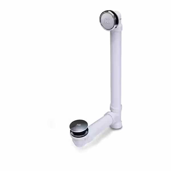 KEENEY 630PVCFS Foot Lok Stop Full Soak Bath Waste and Overflow Tub