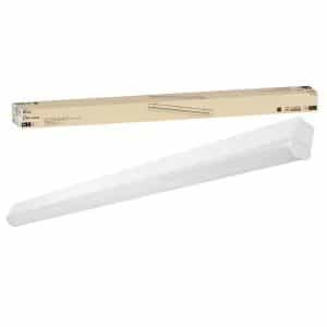 Commercial Electric 54283191 4 ft LED Garage Workshop Ceiling Strip Light Fixture Shop Light Hardwire 3600 Lumens 4000K Bright White