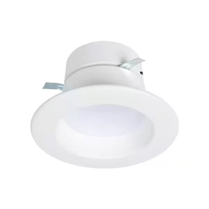 HALO RL4LS9FSD2W1EWH RL4 Series 4-inch recessed LED retrofit module Selectable CCT and Lumens, Integrated LED Matte white