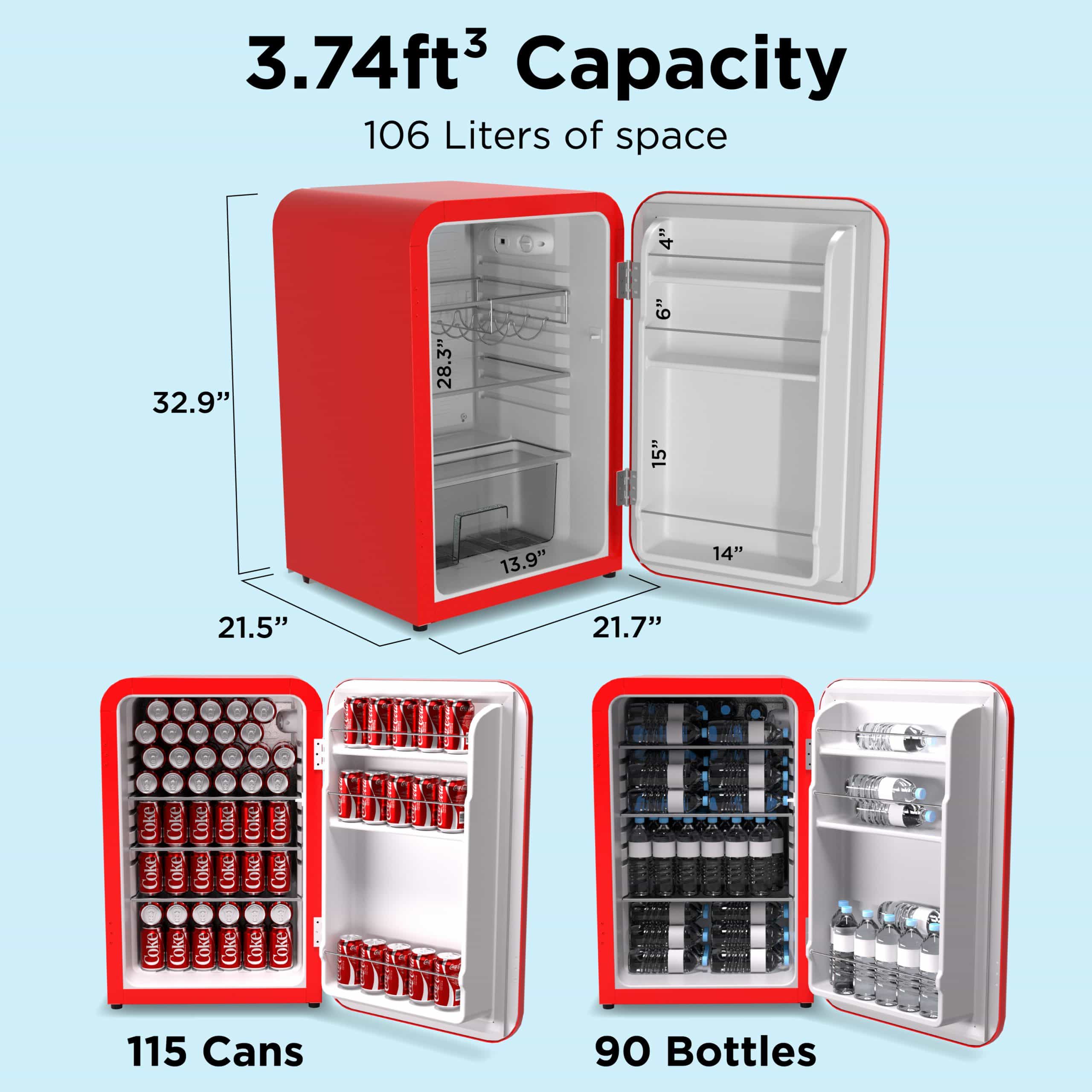snowlion-106l-premium-retro-style-3-74-c-ft-under-counter-freestanding-mini-fridge-in-red