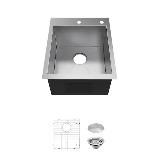 glacier-bay-fsdz1722a1acc-professional-17-in-drop-in-16g-stainless-steel-2-hole-single-bowl-kitchen-bar-sink-with-accessories